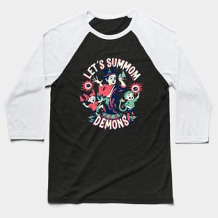 Lets Summon Demons - Childrens Parody Baseball T-Shirt